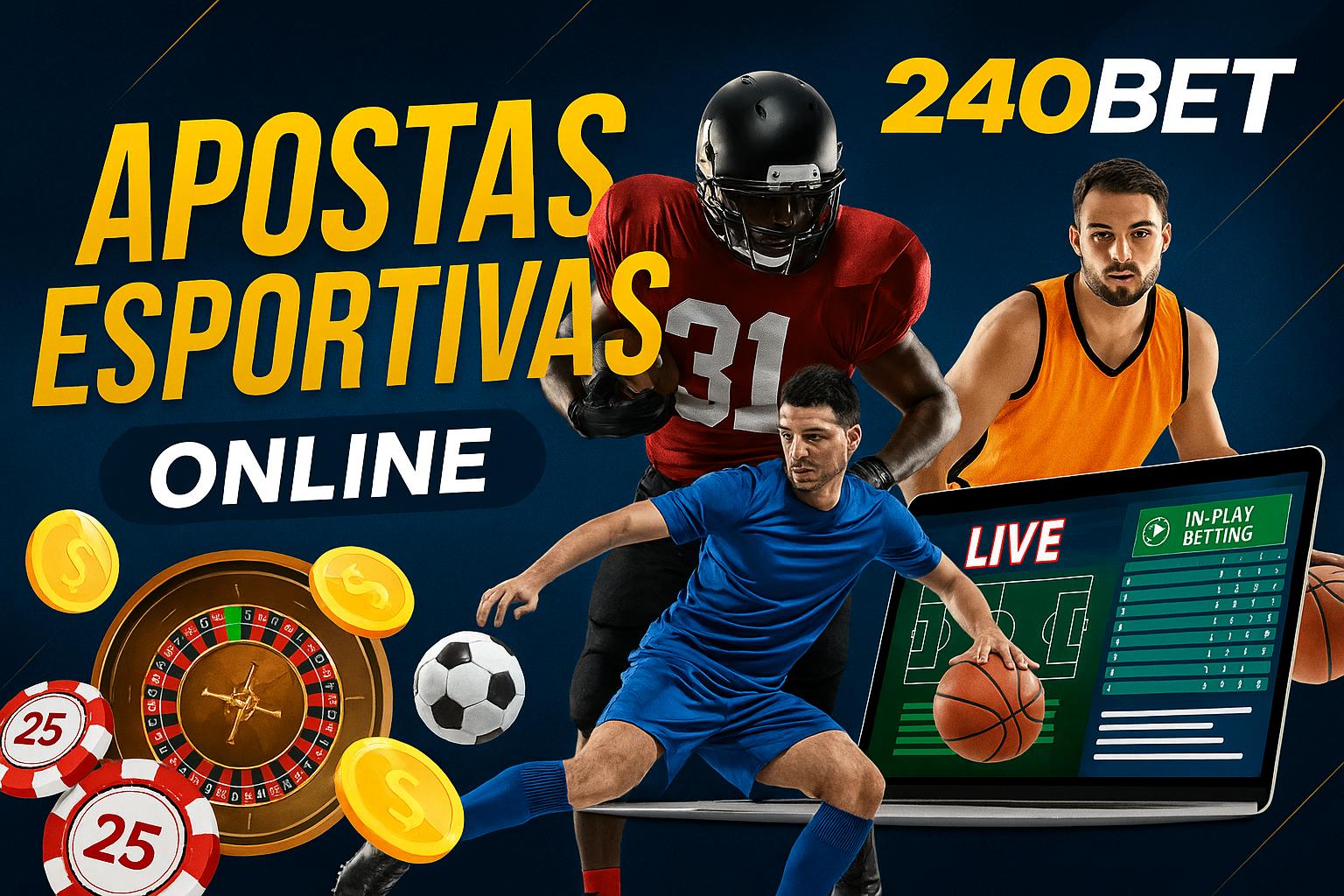 Aposte em apostas esportivas no cassino online 240BET
